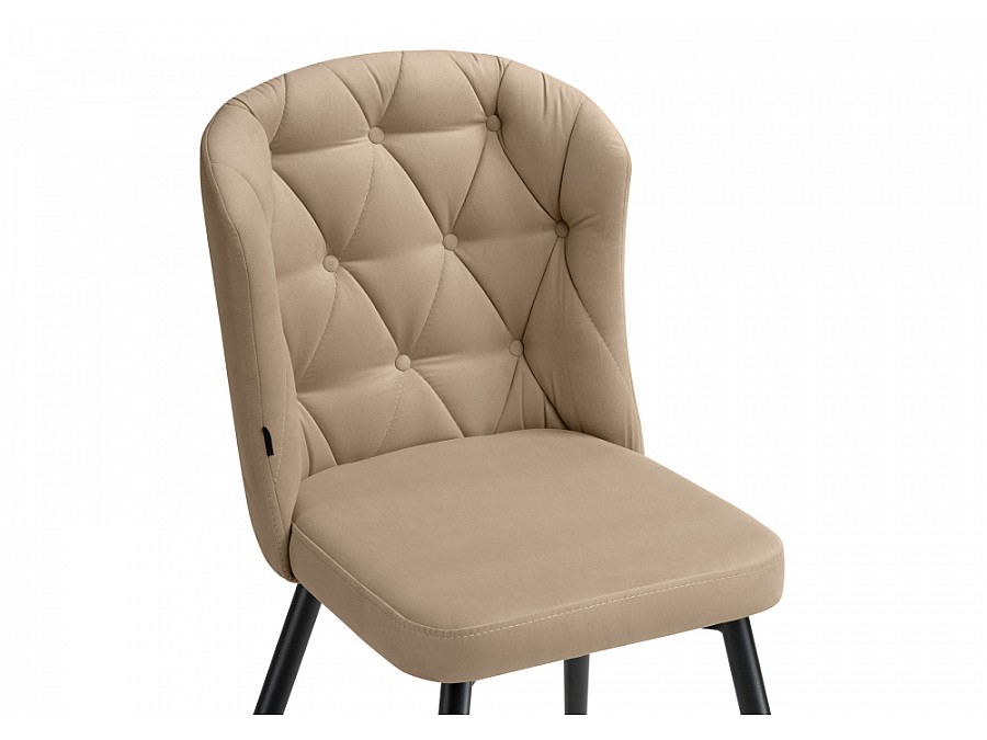 Стул на металлокаркасе Алиссум velutto 05 / черный