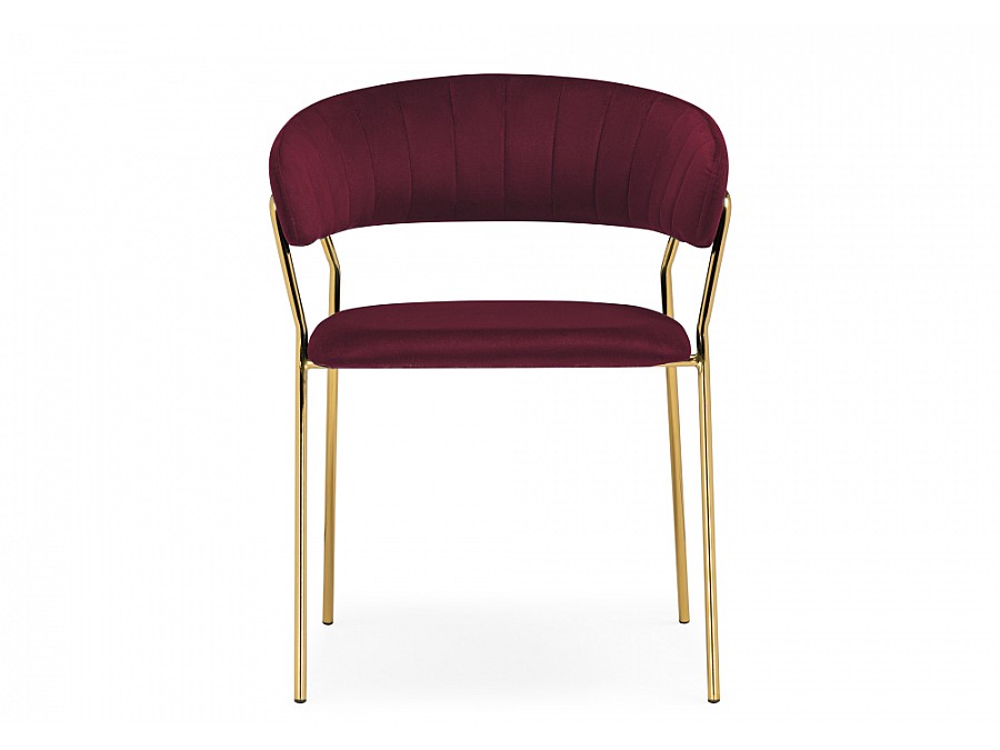 Стул на металлокаркасе Kamelia 1 wine red / gold