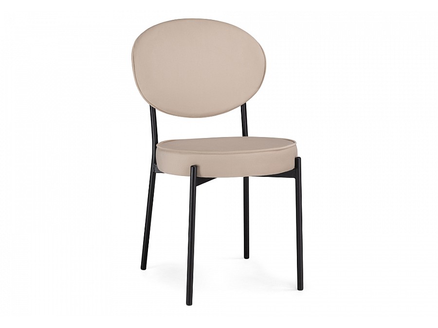 Стул на металлокаркасе Ройс бежевый / черный