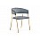 Стул на металлокаркасе Kamelia 1 gray / gold