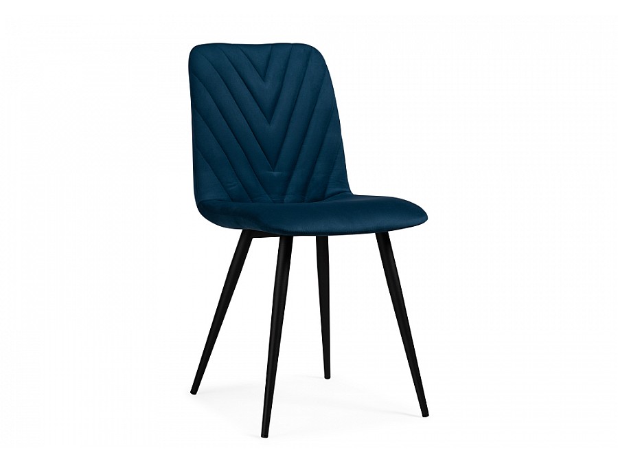 Стул на металлокаркасе Ральф синий / черный