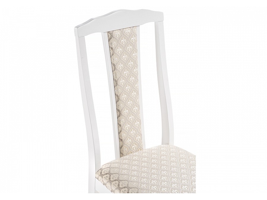 Стул деревянный Гроджин белый / бежевый