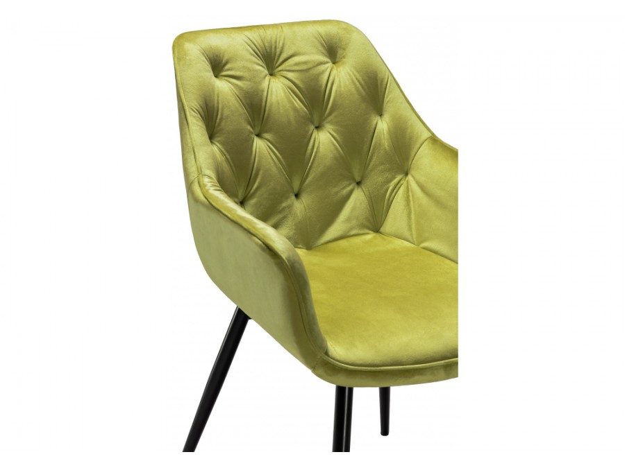 Стул на металлокаркасе Remo khaki / black