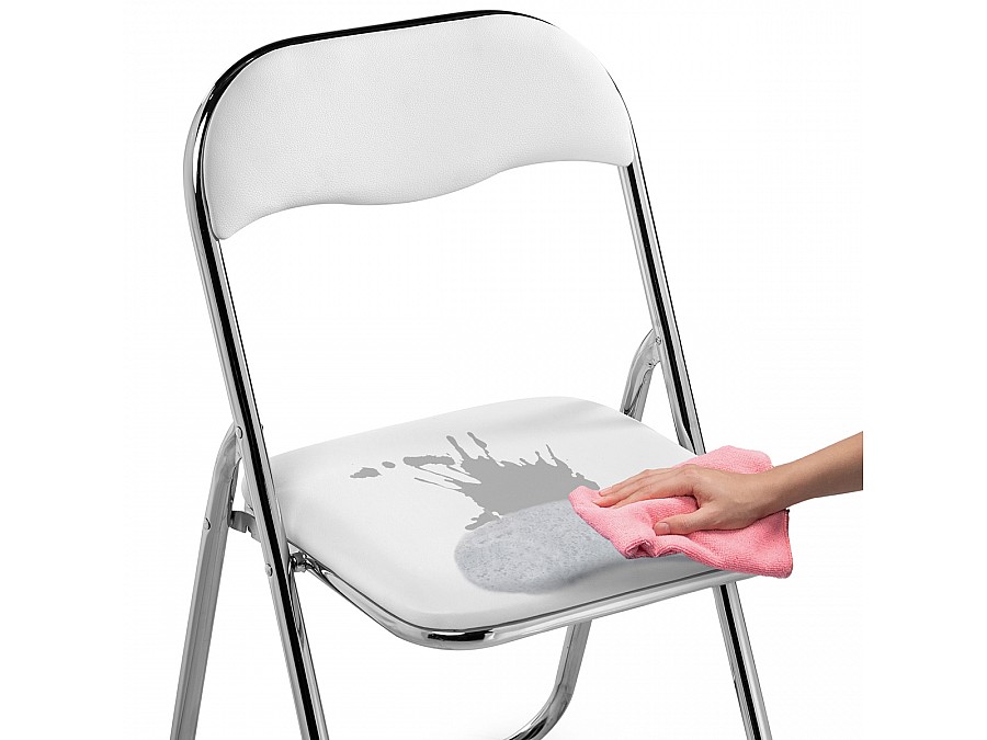 Стул на металлокаркасе Fold 1 складной white / chrome