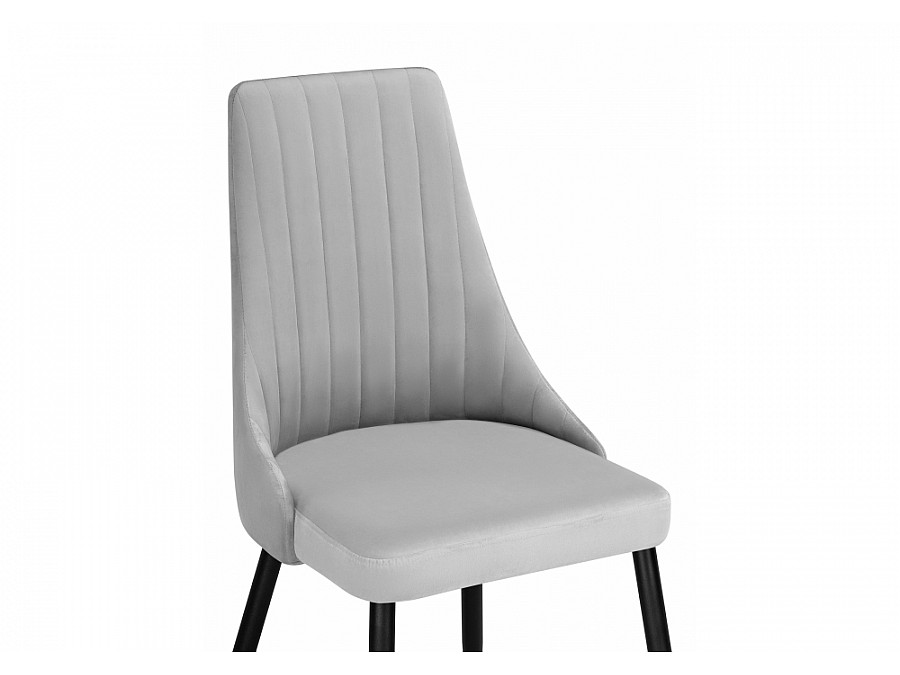 Стул на металлокаркасе Кора светло-серый / черный