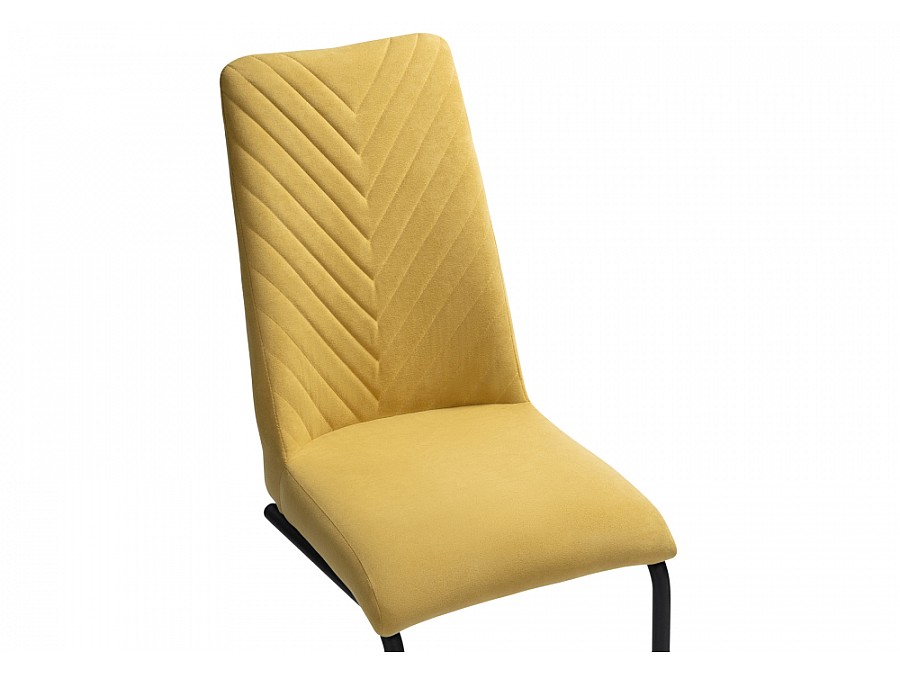 Стул на металлокаркасе Лулла горчичный / черный