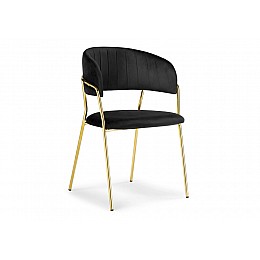 Стул на металлокаркасе Kamelia black / gold