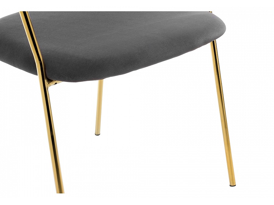 Стул на металлокаркасе Kamelia grey / gold