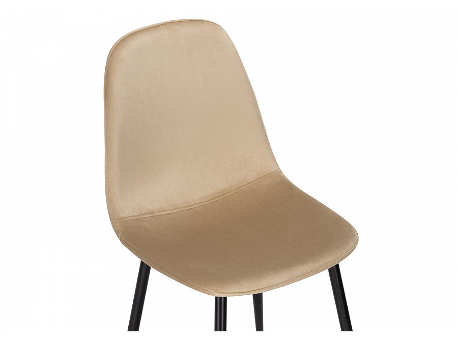 Стул на металлокаркасе Lilu dark beige / black