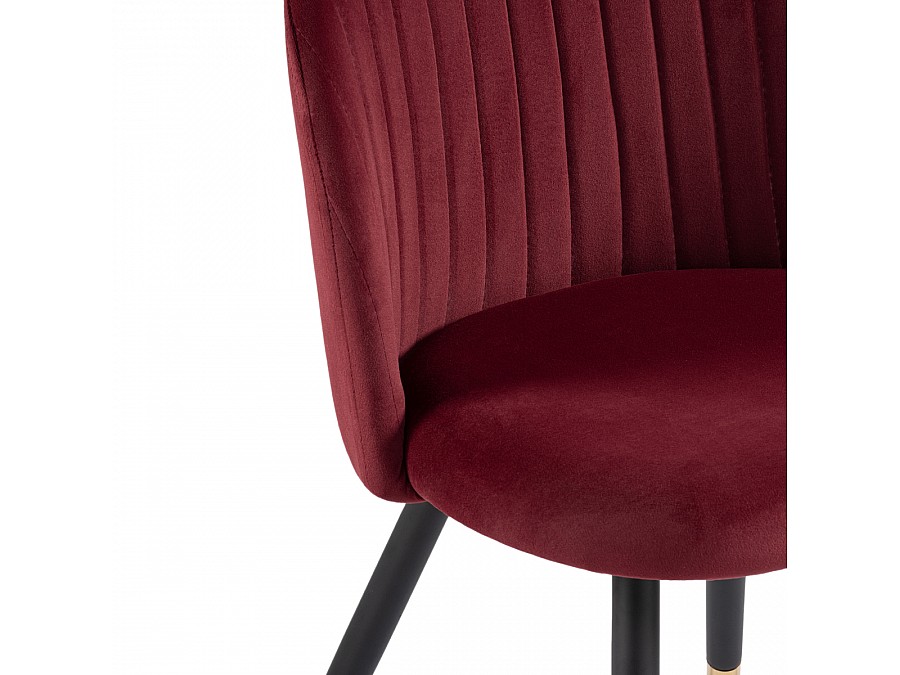 Стул на металлокаркасе Gabi wine red / black