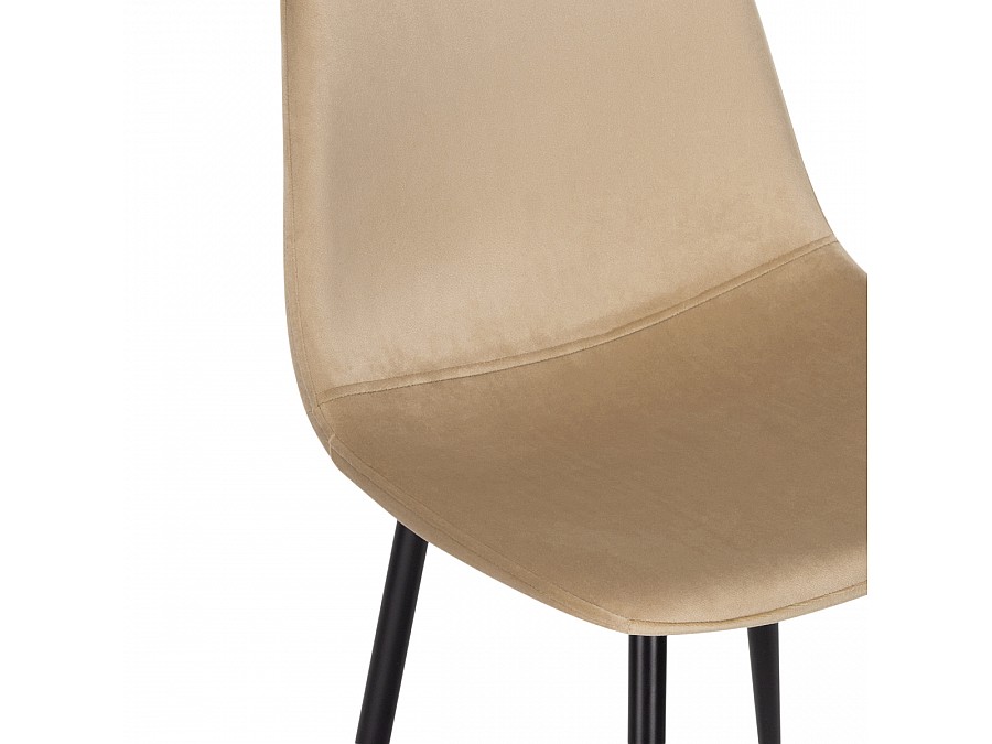 Стул на металлокаркасе Lilu dark beige / black