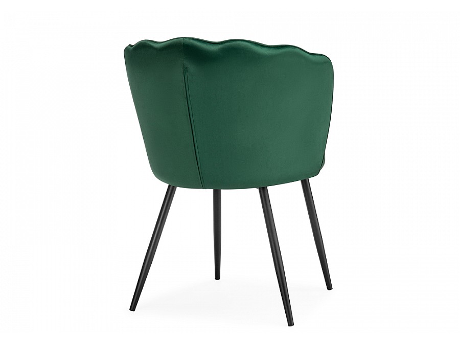 Стул на металлокаркасе Coral green / black