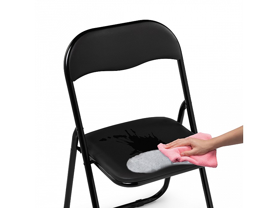 Стул на металлокаркасе Fold 1 складной black / black