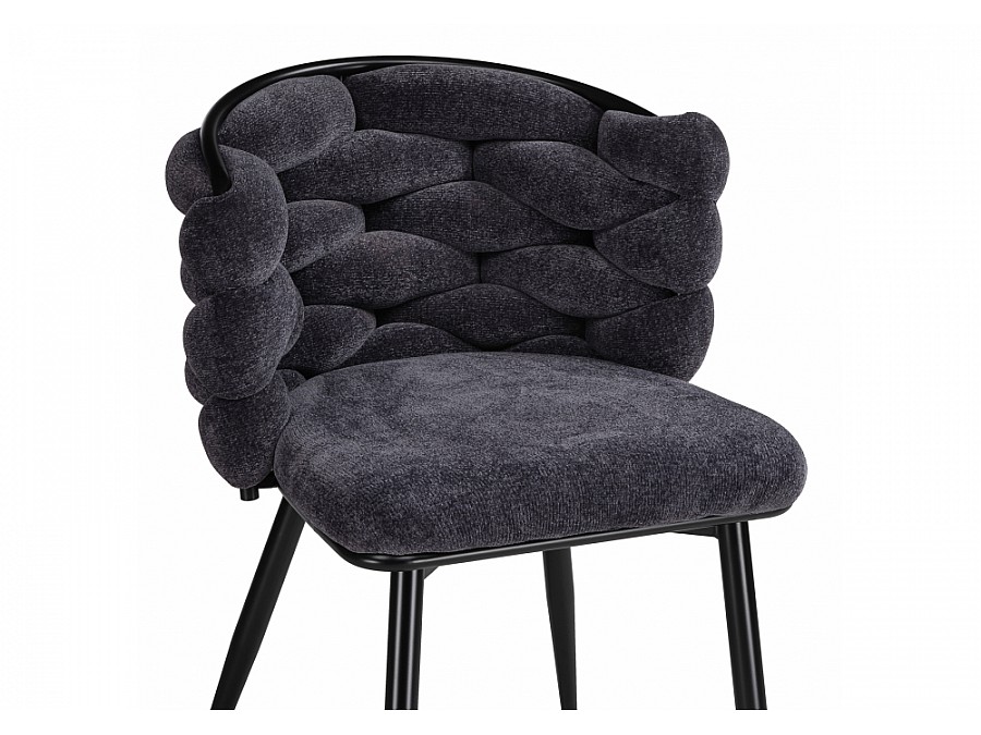 Стул на металлокаркасе Rendi gray-blue / black