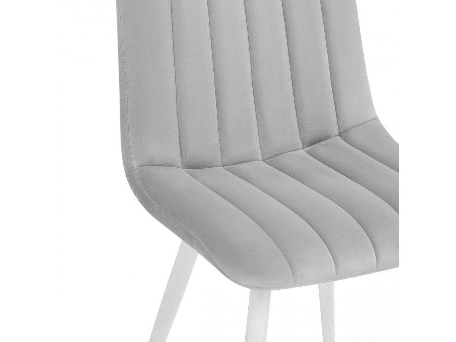 Стул на металлокаркасе Дани светло-серый / белый