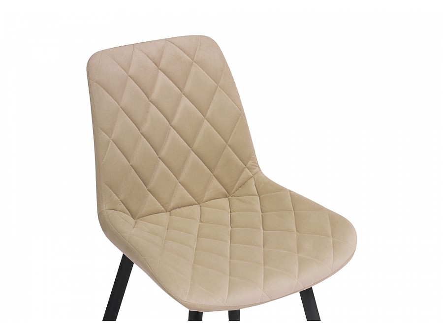 Стул на металлокаркасе Баодин Б/К бежевый / черный