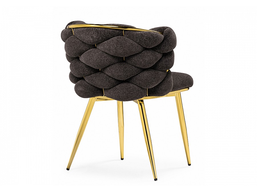 Стул на металлокаркасе Rendi gold / gray