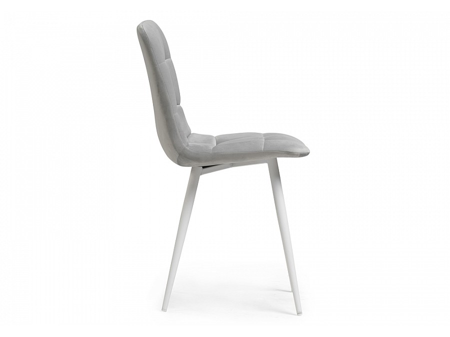 Стул на металлокаркасе Чилли К светло-серый / белый