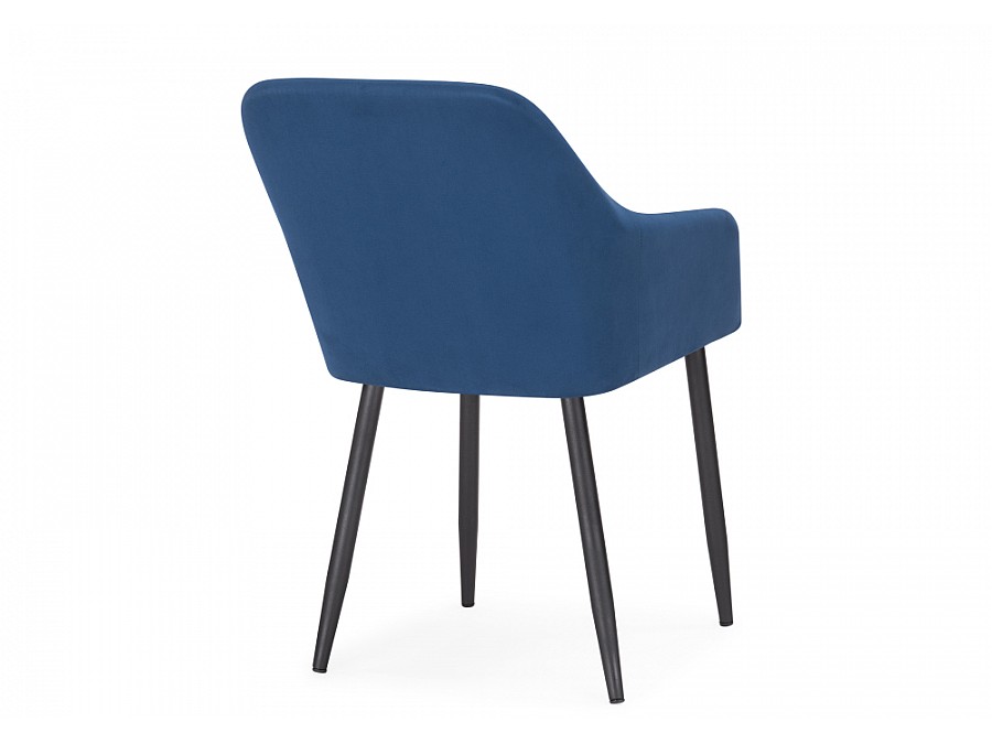 Стул на металлокаркасе Стив синее / черное