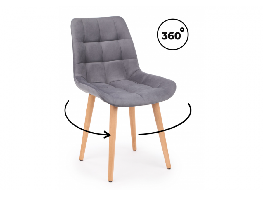 Челси 360 темно-серый (zd 995) / светлое дерево np