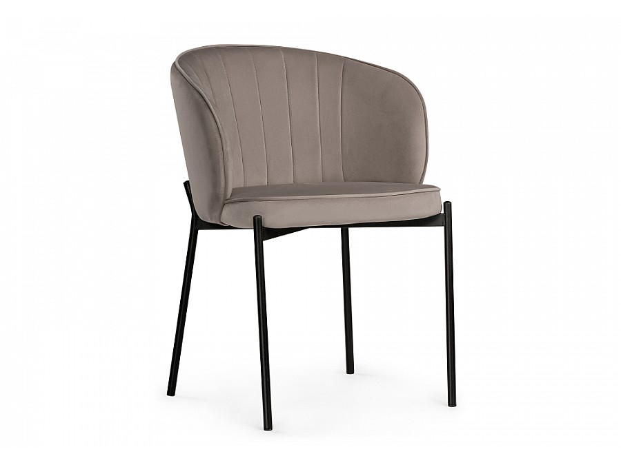 Стул на металлокаркасе Нейл дымчатый / черный