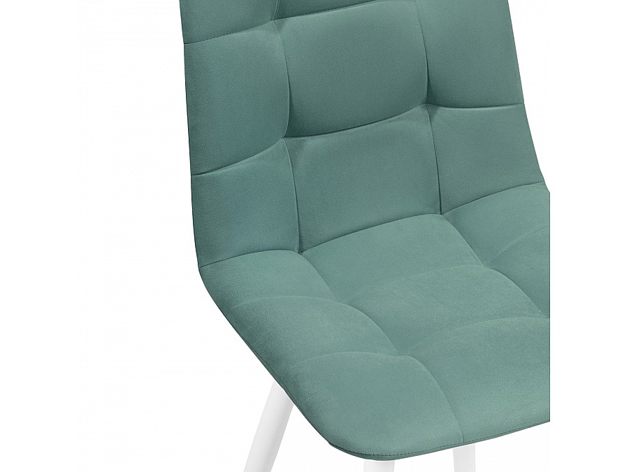 Стул на металлокаркасе Чилли К бирюзовый / белый