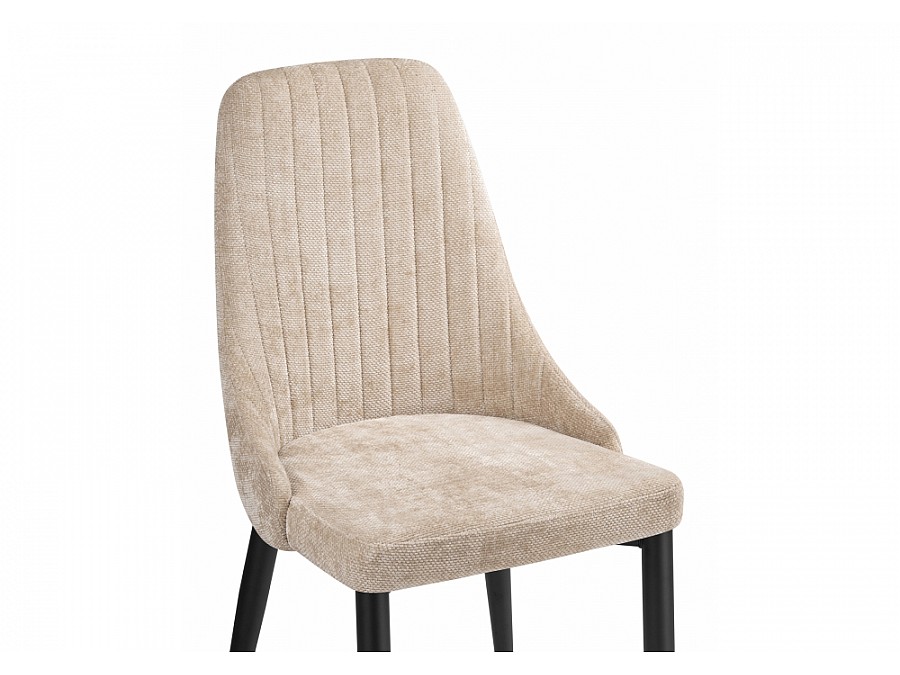 Стул на металлокаркасе Kora black / beige