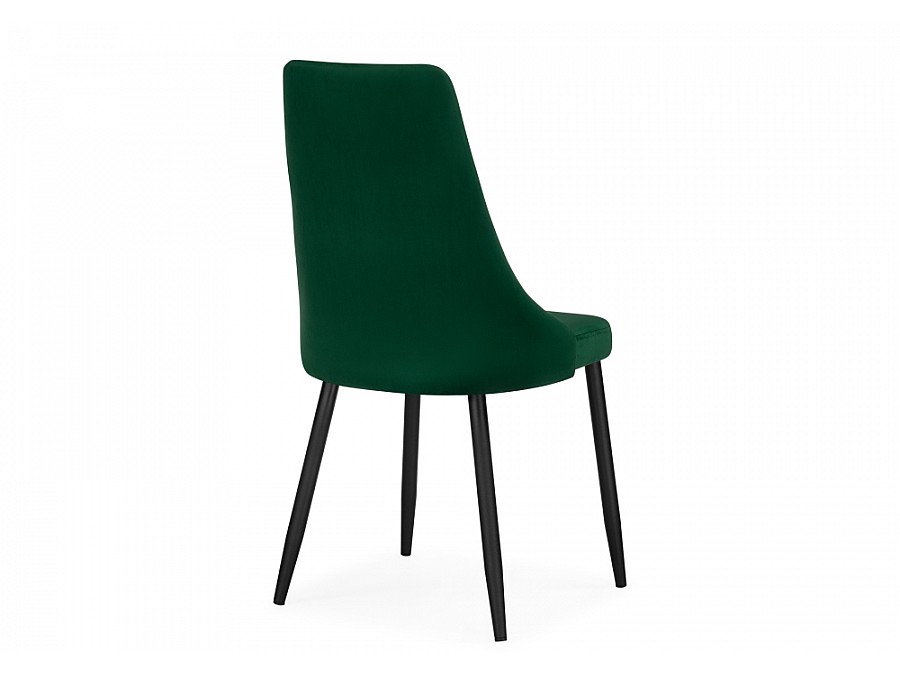 Стул на металлокаркасе Кора зеленый / черный