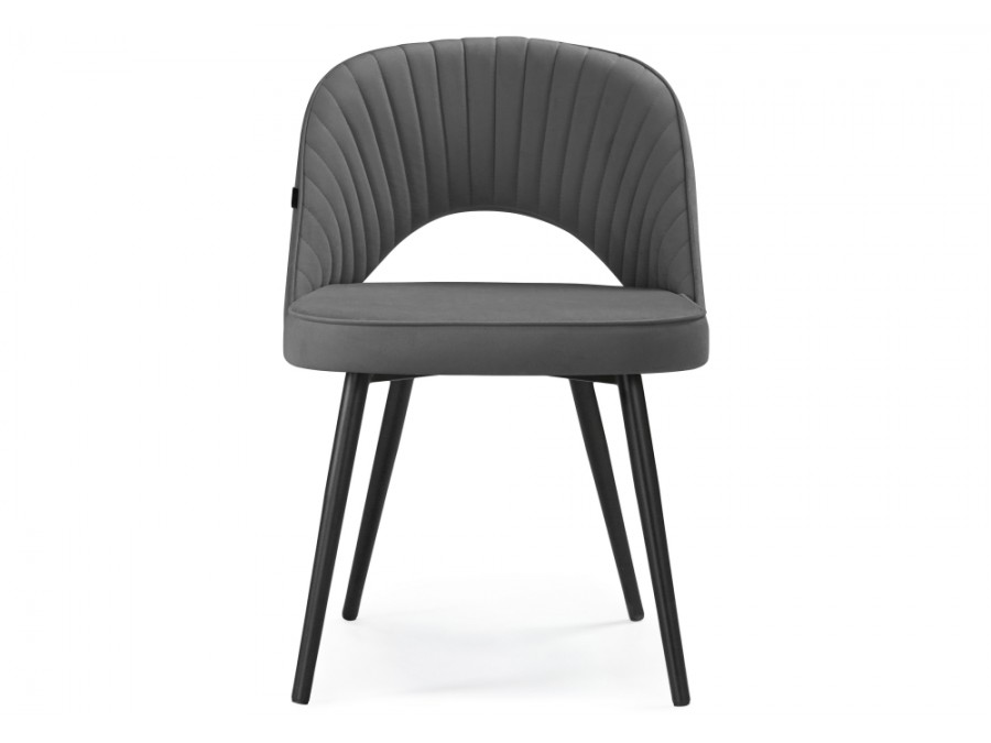 Стул на металлокаркасе Сандвикен черный / velutto 32