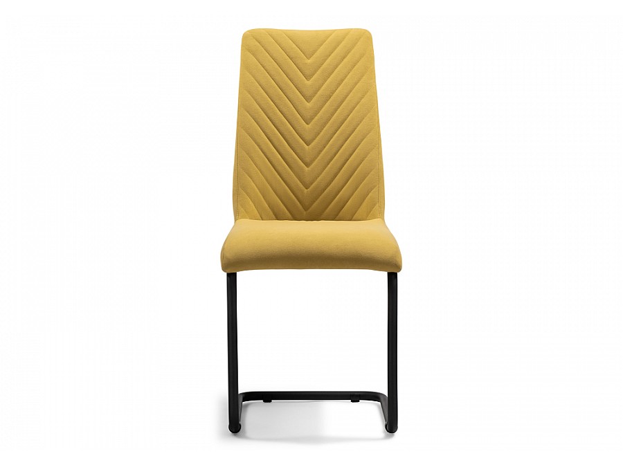 Стул на металлокаркасе Лулла горчичный / черный