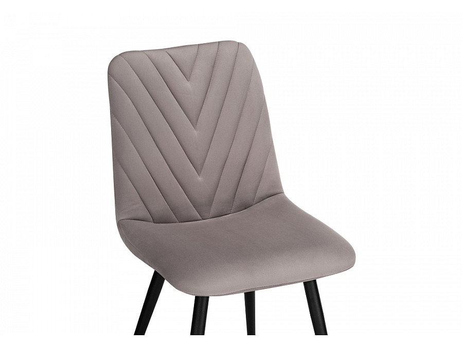 Стул на металлокаркасе Ральф латте / черный