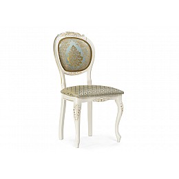 Стул деревянный Adriano 2 молочный / патина