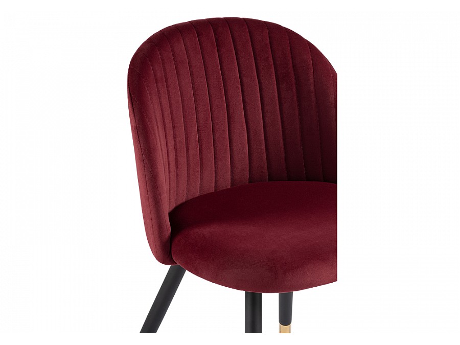 Стул на металлокаркасе Gabi wine red / black