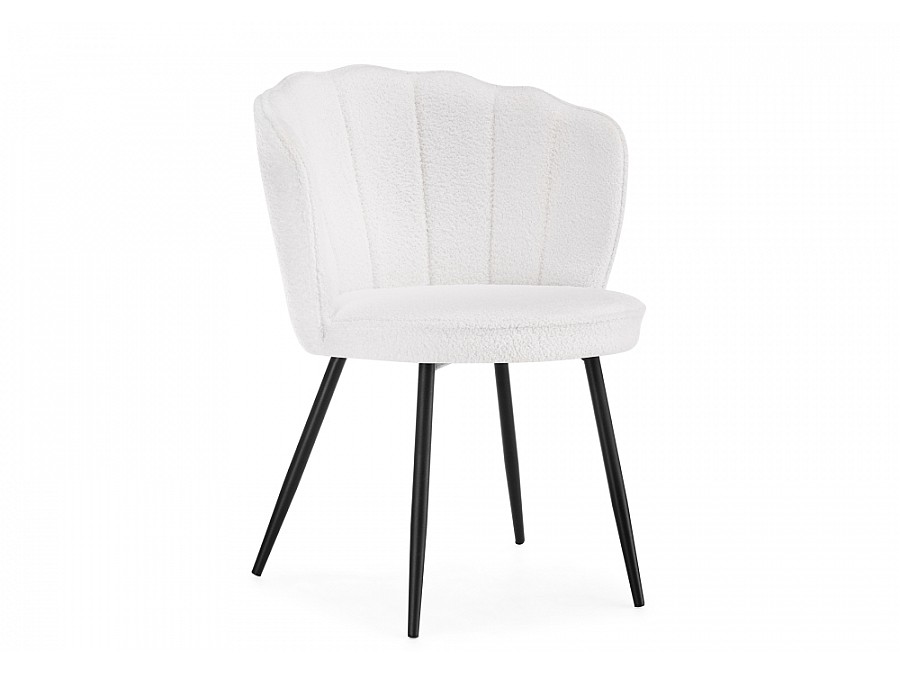 Стул на металлокаркасе Coral white / black