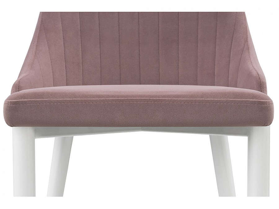 Стул на металлокаркасе Kora white / light purple