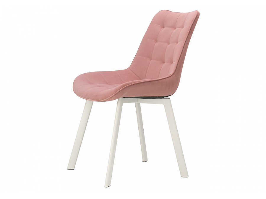 Стул на металлокаркасе Hagen pink / white