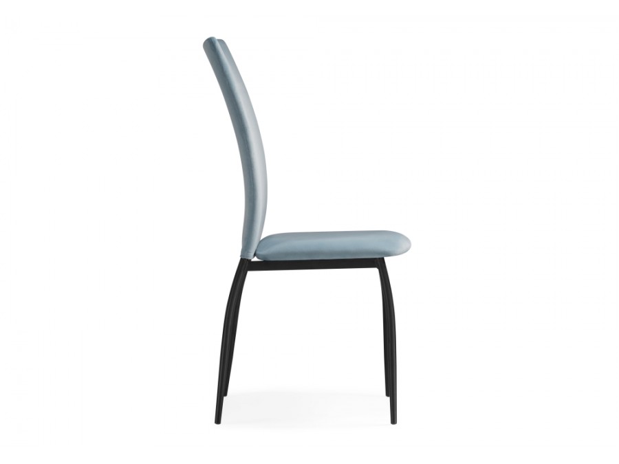 Стул на металлокаркасе Tod light blue / black