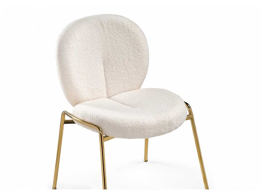 Стул на металлокаркасе Kalipso 1 white / gold