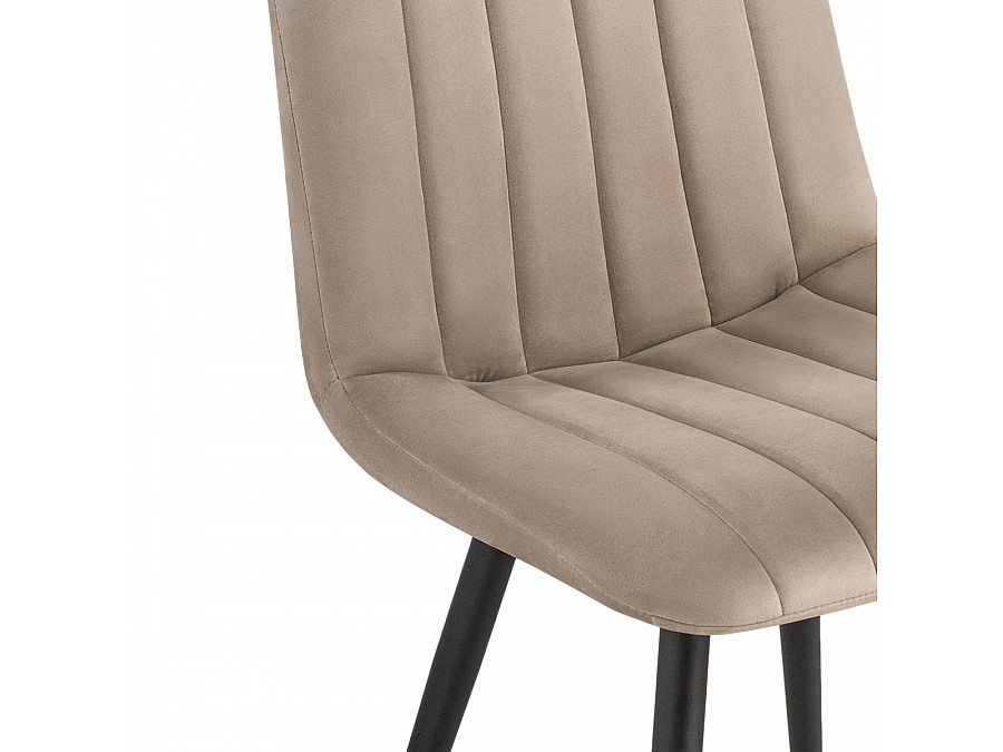 Стул на металлокаркасе Дани бежевый / черный