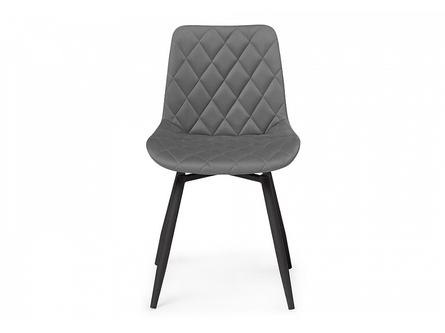 Стул на металлокаркасе Баодин К крутящийся темно-серый / черный