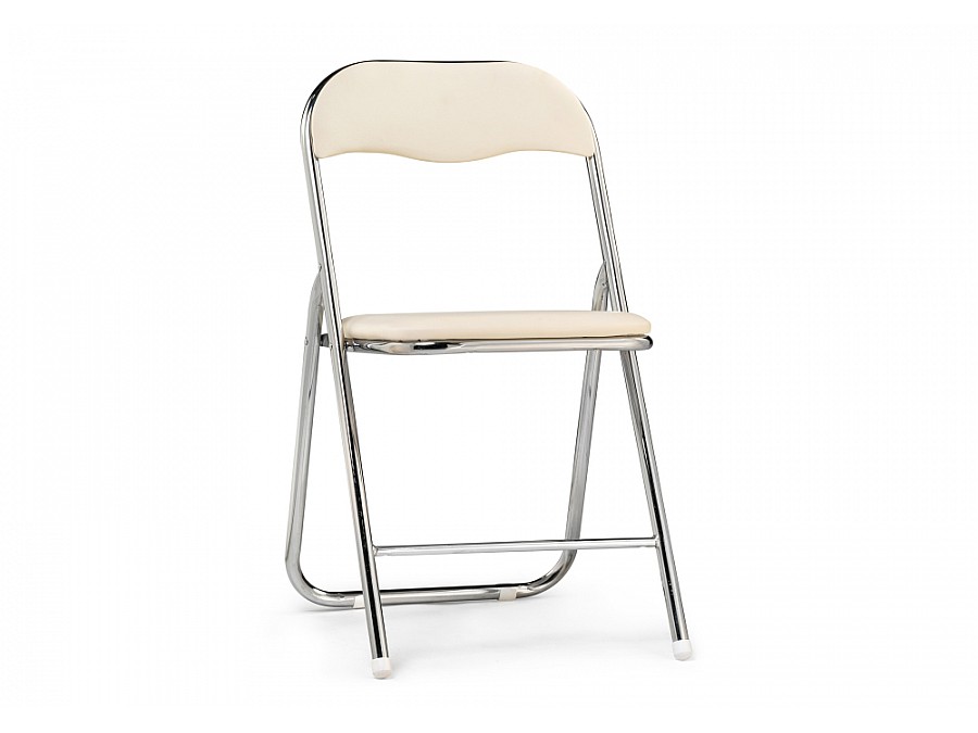 Стул на металлокаркасе Fold 1 складной beige / chrome