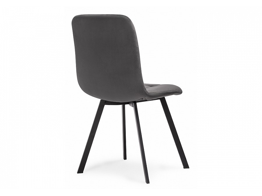 Стул на металлокаркасе Bruk dark gray / black