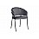 Стул на металлокаркасе Лео антрацитовый brandy light 28 / черный