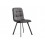 Стул на металлокаркасе Bruk dark gray / black