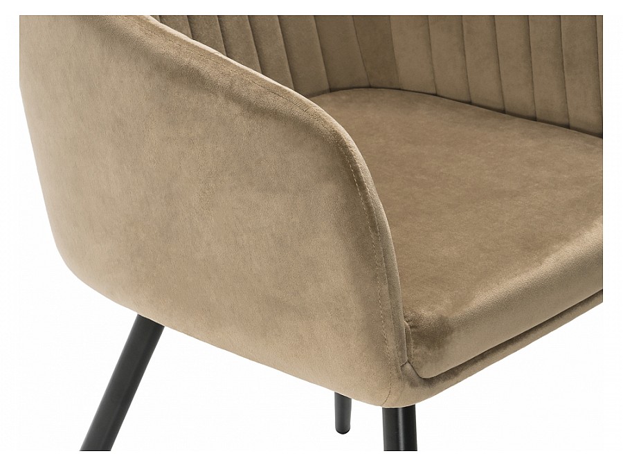 Стул на металлокаркасе Slam dark beige