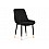 Стул на металлокаркасе Seda 1 black / gold / black