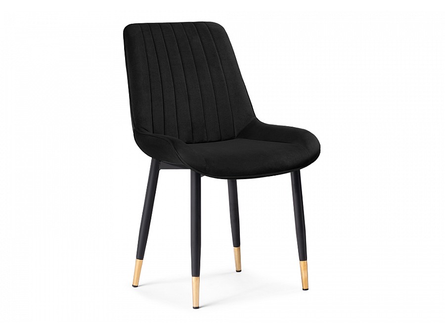 Стул на металлокаркасе Seda 1 black / gold / black