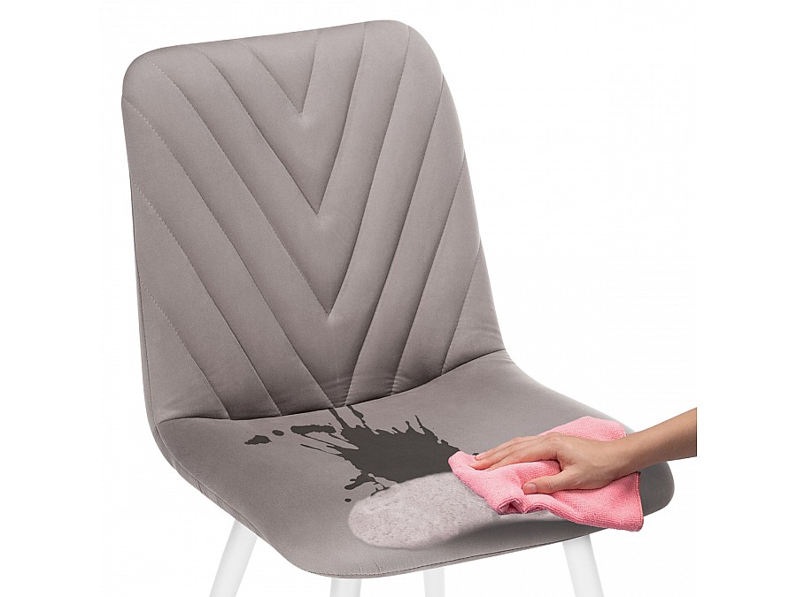 Стул на металлокаркасе Ральф латте / белый