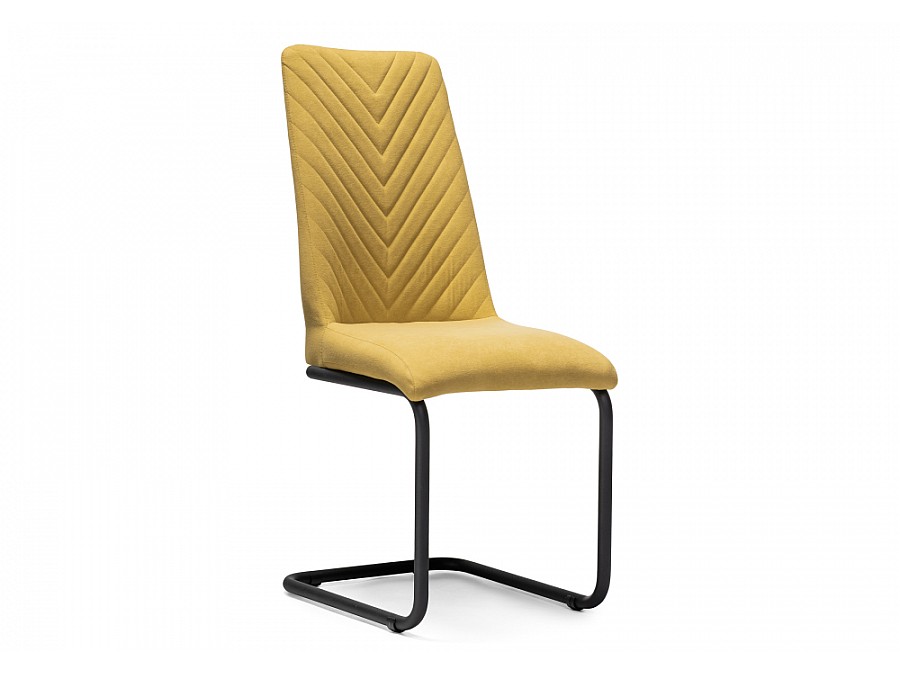 Стул на металлокаркасе Лулла горчичный / черный