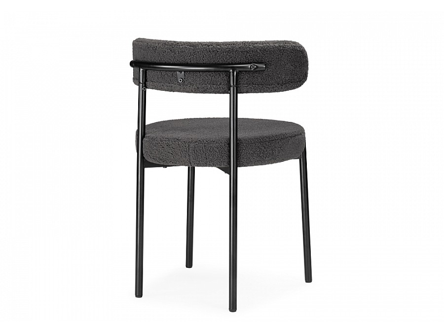 Стул на металлокаркасе Rudi dark gray / black